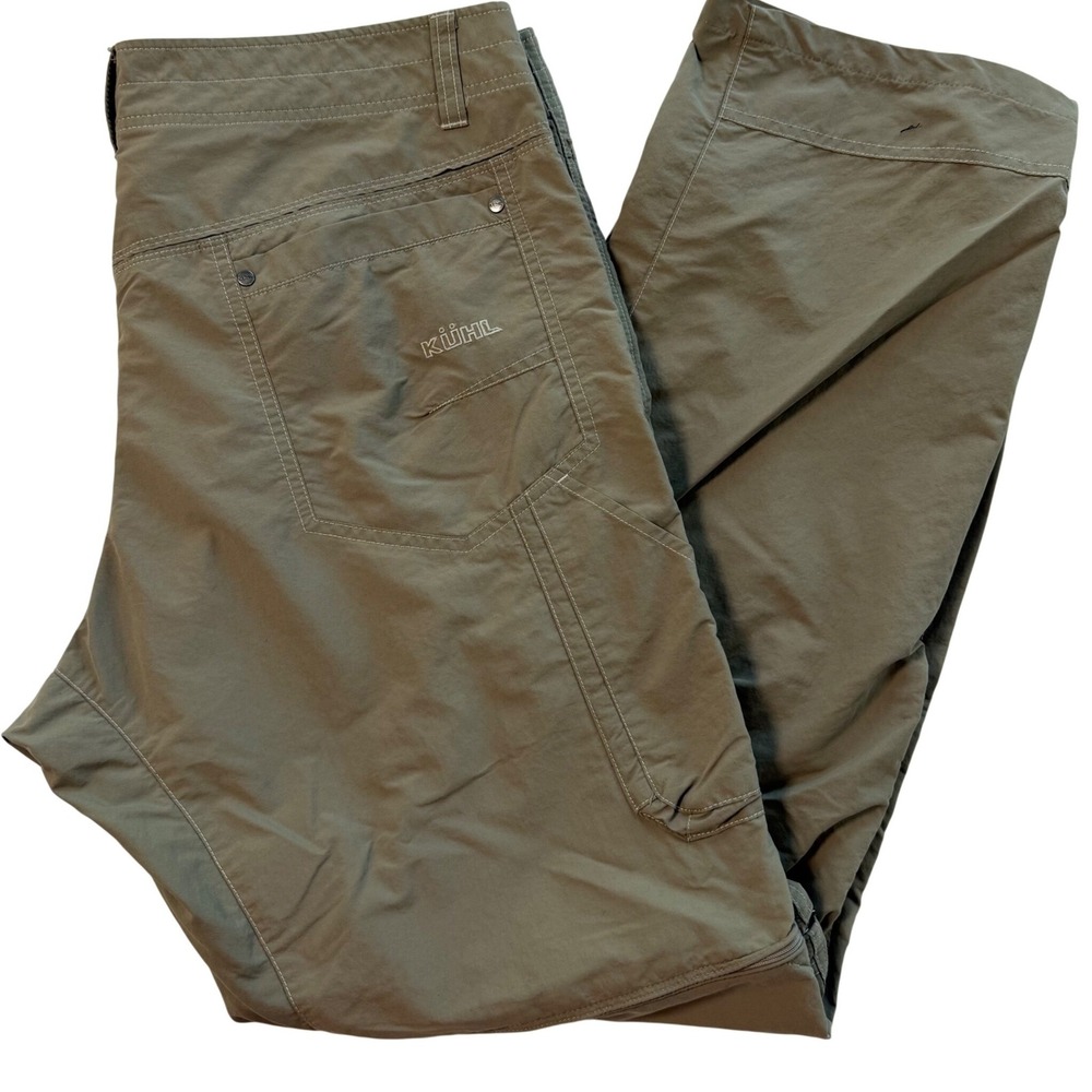 Kuhl Liberator Stealth Convertible Hiking Pants Mens 38x32 Olive Green Cargo